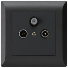 UP-Antennendose kallysto.line R/TV/SAT schwarz KML SAT