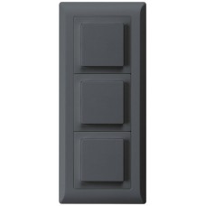 UP-Kombination kallysto.line Gr.I-I-I vertikal 3xSchalter S3 anthrazit KML