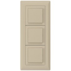 UP-Kombination kallysto.line Gr.I-I-I vertikal 3xSchalter S3 beige KML