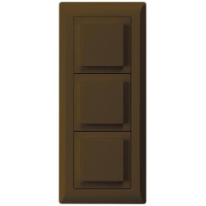 UP-Kombination kallysto.line Gr.I-I-I vertikal 3xSchalter S3 braun KML