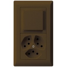 UP-Kombination kallysto.line Gr.I-I vertikal Impulstaster+Kombi S3/Typ 13 braun KML