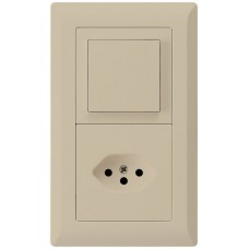 UP-Kombination kallysto.line Gr.I-I vertikal Impulstaster+Typ 13 beige KML
