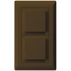 UP-Kombination kallysto.line Gr.I-I vertikal Schalter S3+Impulstaster braun KML