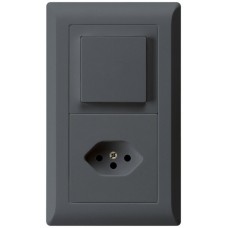 UP-Kombination kallysto.line Gr.I-I vertikal Schalter S6+Typ 13 anthrazit KML