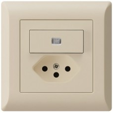 UP-Leuchtkombination 3/1P+Typ 13 kallysto.line beige mit Kinderschutz KML K