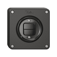 NUPU-Storentaster NEVO 1-Kanal Einbautiefe 18 mm 87x87 mm schwarz NUPU-Storentaster NEVO 1-Kanal Einbautiefe 18 mm 87x87 mm schwarz