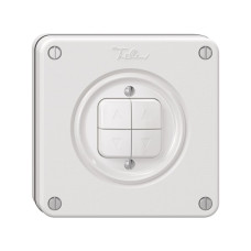 NUPU-Storentaster NEVO 2-Kanal Einbautiefe 18 mm 87x87 mm weiss NUPU-Storentaster NEVO 2-Kanal Einbautiefe 18 mm 87x87 mm weiss