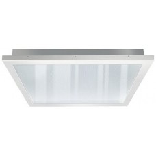 EB-LED-Deckenleuchte ESYLUX CELINE ELC 30W 4000K 593x593mm IP54 klar weiss