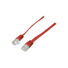 Flachband Patchkabel Digitus U-UTP Kat. 6A 2.0m rot - 10 Stück