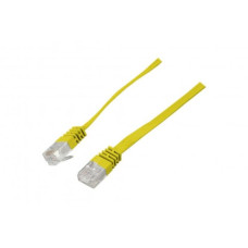 Flachband Patchkabel Digitus U-UTP Kat. 6A 7.5m gelb - 5 Stück