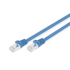 Flachband-Patchkabel U-FTP Kat. 6A 0.25m blau - 10 Stück