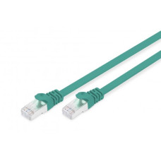 Flachband-Patchkabel U-FTP Kat. 6A 5.0m grün - 10 Stück