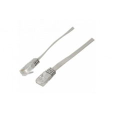 Flachband-Patchkabel UTP Kat. 6A 0.5m grau