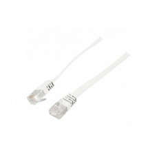 Flachband-Patchkabel UTP Kat. 6A 5.0m weiss