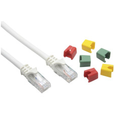 Patchkabel RJ45 Ceconet Round Kat.6A U/UTP rund kodierbar weiss 20m