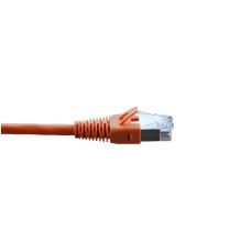 Patchkabel RJ45 S/STP Kat. 6 0.5m orange halogenfrei