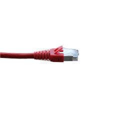 Patchkabel RJ45 S/STP Kat. 6 rot 0.5m halogenfrei