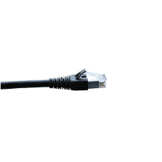 Patchkabel RJ45 S/STP Kat. 6 schwarz 0.5m halogenfrei