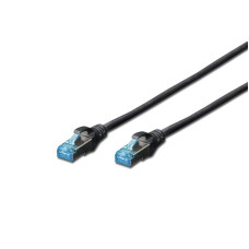 Patchkabel SF/UTP 0.5m schwarz Kat. 5e