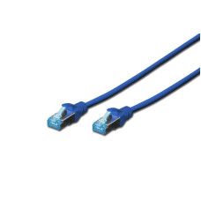 Patchkabel SF/UTP 1.0m blau Kat. 5e
