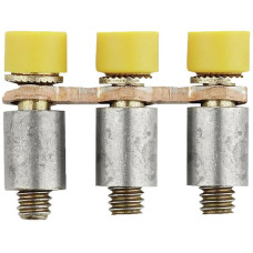 Querverbinder Weidmüller Q WDL2.5S geschraubt 3L Raster 6.1mm isoliert 24A gelb - 1 Stück