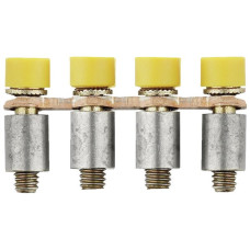Querverbinder Weidmüller Q WDL2.5S geschraubt 4L Raster 6.1mm isoliert 24A gelb - 1 Stück