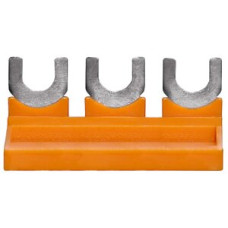 Querverbinder Weidmüller WKB 2/3 gesteckt 3L Raster 7.9mm isoliert orange