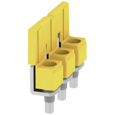 Querverbinder Weidmüller WQV 10/3 geschraubt 3L Raster 9.9mm isoliert 63A gelb - 1 Stück