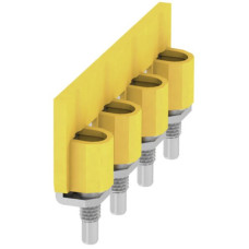 Querverbinder Weidmüller WQV 35N/4 geschraubt 4L Raster 16mm isoliert 100A gelb - 1 Stück