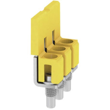 Querverbinder Weidmüller WQV 4/3 geschraubt 3L Raster 6.1mm isoliert 41A gelb - 1 Stück