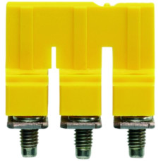Querverbinder Weidmüller WQV 6/3 geschraubt 3L Raster 8mm isoliert 57A gelb