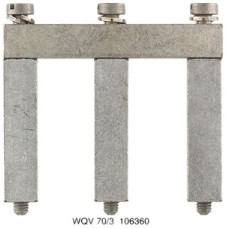 Querverbinder Weidmüller WQV 70/95/3 geschraubt 3L Raster 27mm 232A silbergrau - 1 Stück