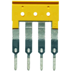 Querverbinder Weidmüller ZQV 2.5/4 gesteckt 4L 5.1mm isoliert 24A gelb - 1 Stück