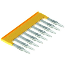Querverbinder Weidmüller ZQV 2.5/9 gesteckt 9L 5.1mm isoliert 24A gelb - 1 Stück