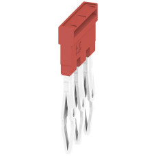 Querverbinder Weidmüller ZQV 2.5N/3 RD gesteckt 3L 5.1mm 24A rot