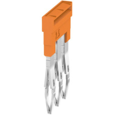 Querverbinder Weidmüller ZQV 2.5N/3 gesteckt 3L 5.1mm isoliert 24A orange - 1 Stück