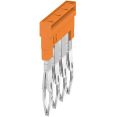 Querverbinder Weidmüller ZQV 2.5N/4 gesteckt 4L 5.1mm isoliert 24A orange - 1 Stück