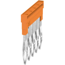 Querverbinder Weidmüller ZQV 2.5N/5 gesteckt 5L 5.1mm isoliert 24A orange - 1 Stück