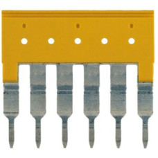 Querverbinder Weidmüller ZQV 4/6 gesteckt 6L 6.1mm isoliert 32A gelb - 1 Stück