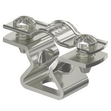 Rohr-/Kabelschelle Bettermann mit Schraubenloch Ø10-12mm V2A 1.4301 - 1 Stück