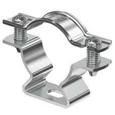 Rohr-/Kabelschelle Bettermann mit Schraubenloch Ø25-30mm Alu - 1 Stück