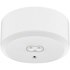 AP-LED Sicherheitsleuchte DOTLUX EXITtop Ø140mm 8h weiss