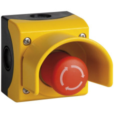 AP-Not-Aus-Taster K+N NAS11.KNK IP67/IP69K Schutzkragen