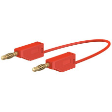 Messleitung ELBRO, Silikon SML/050/22 Stift Ø4mm vergoldet 1mm²x50cm rot