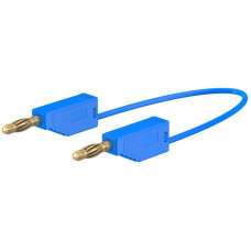 Messleitung ELBRO, Silikon SML/050/23 Stift Ø4mm vergoldet 1mm²x50cm blau