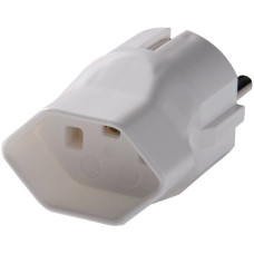 Übergangsstecker Schuko/T23 weiss