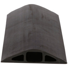 Gummibodenleiste 75x25mm 1.5m schwarz