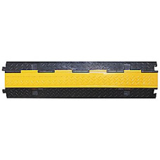 Kabelbrücke Demelectric Protector Rubber 2-Kanal 1000x250x48 schwarz-gelb