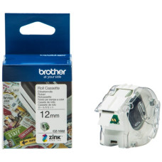 Endlos-Etikette Brother 12mmx5m weiss
