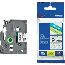 Schriftbandkassette Brother TZe-121 9mmx8m transparent-schwarz